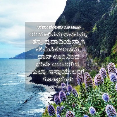 Picture 04 - 1 ಸಮುವೇಲನು 3:20 KANIRV - ಯೆಹೋವನು ಅವನನ್ನು - Bible Verse Picture
