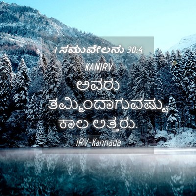 Picture 04 - 1 ಸಮುವೇಲನು 30:4 KANIRV - ಅವರು - Bible Verse Picture