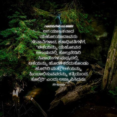 Picture 04 - 2 ಅರಸುಗಳು 11:15 KANIRV - ಆಗ ಯಾಜಕನಾದ - Bible Verse Picture
