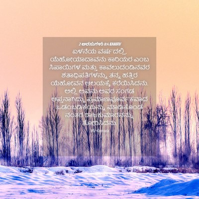Picture 04 - 2 ಅರಸುಗಳು 11:4 KANIRV - ಏಳನೆಯ ವರ್ಷದಲ್ಲಿ, - Bible Verse Picture