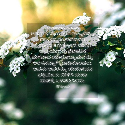 Picture 04 - 2 ಅರಸುಗಳು 17:21 KANIRV - ಆತನು ಇಸ್ರಾಯೇಲರ - Bible Verse Picture