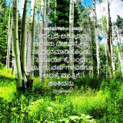Picture 04 - 2 ಅರಸುಗಳು 17:5 KANIRV - ಇದಲ್ಲದೆ, ಅಶ್ಶೂರದ - Bible Verse Picture