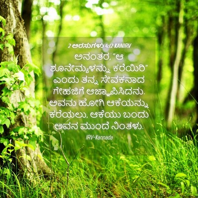 Picture 04 - 2 ಅರಸುಗಳು 4:12 KANIRV - ಅನಂತರ, “ಆ - Bible Verse Picture