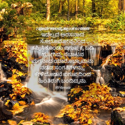 Picture 04 - 2 ಪೂರ್ವಕಾಲವೃತ್ತಾಂತ 10:2 KANIRV - ಇದಲ್ಲದೆ ಅರಸನಾದ - Bible Verse Picture