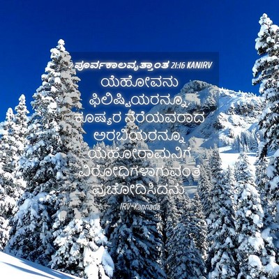 Picture 04 - 2 ಪೂರ್ವಕಾಲವೃತ್ತಾಂತ 21:16 KANIRV - ಯೆಹೋವನು - Bible Verse Picture