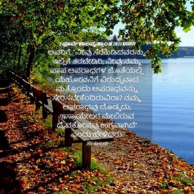 Picture 04 - 2 ಪೂರ್ವಕಾಲವೃತ್ತಾಂತ 28:13 KANIRV - ಅವರಿಗೆ, “ನೀವು - Bible Verse Picture