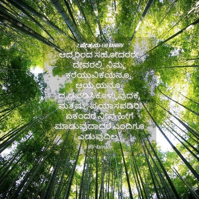 Picture 04 - 2 ಪೇತ್ರನು 1:10 KANIRV - ಆದ್ದರಿಂದ ಸಹೋದರರೇ, - Bible Verse Picture