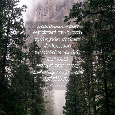 Picture 04 - 2 ಸಮುವೇಲನು 13:39 KANIRV - ಅರಸನಾದ ದಾವೀದನು - Bible Verse Picture