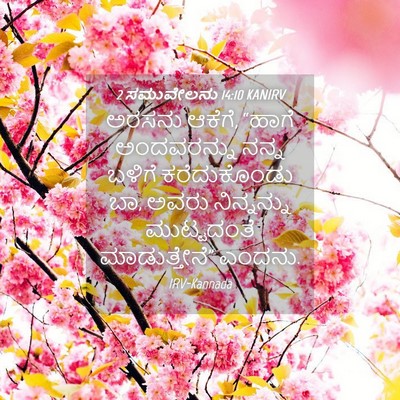 Picture 04 - 2 ಸಮುವೇಲನು 14:10 KANIRV - ಅರಸನು ಆಕೆಗೆ, “ಹಾಗೆ - Bible Verse Picture