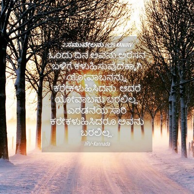Picture 04 - 2 ಸಮುವೇಲನು 14:29 KANIRV - ಒಂದು ದಿನ ಅವನು ಅರಸನ - Bible Verse Picture