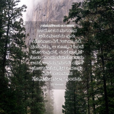 Picture 04 - 2 ಸಮುವೇಲನು 18:22 KANIRV - ಚಾದೋಕನ ಮಗನಾದ - Bible Verse Picture