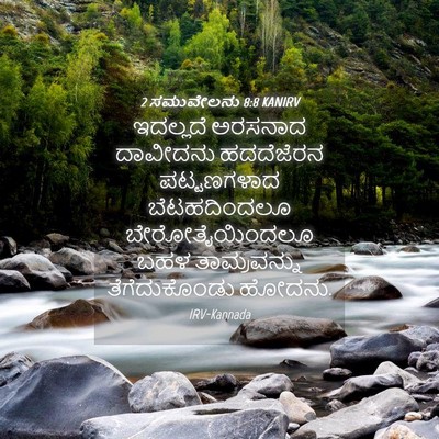 Picture 04 - 2 ಸಮುವೇಲನು 8:8 KANIRV - ಇದಲ್ಲದೆ ಅರಸನಾದ - Bible Verse Picture