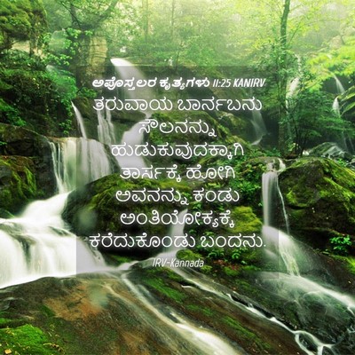 Picture 04 - ಅಪೊಸ್ತಲರ ಕೃತ್ಯಗಳು 11:25 KANIRV - ತರುವಾಯ ಬಾರ್ನಬನು - Bible Verse Picture