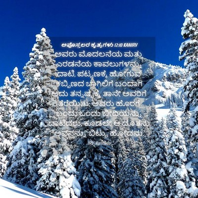Picture 04 - ಅಪೊಸ್ತಲರ ಕೃತ್ಯಗಳು 12:10 KANIRV - ಅವರು ಮೊದಲನೆಯ - Bible Verse Picture