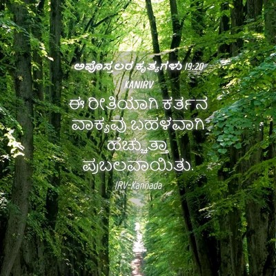 Picture 04 - ಅಪೊಸ್ತಲರ ಕೃತ್ಯಗಳು 19:20 KANIRV - ಈ ರೀತಿಯಾಗಿ ಕರ್ತನ - Bible Verse Picture