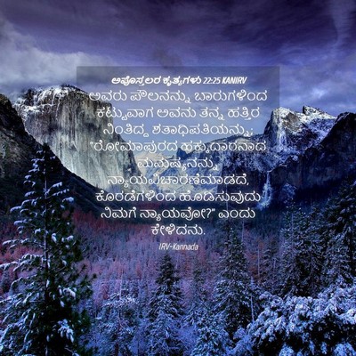 Picture 04 - ಅಪೊಸ್ತಲರ ಕೃತ್ಯಗಳು 22:25 KANIRV - ಅವರು ಪೌಲನನ್ನು - Bible Verse Picture