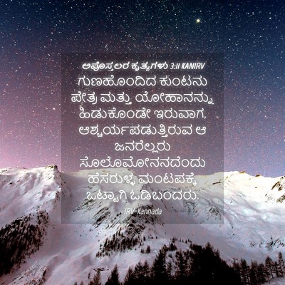 Picture 04 - ಅಪೊಸ್ತಲರ ಕೃತ್ಯಗಳು 3:11 KANIRV - ಗುಣಹೊಂದಿದ ಕುಂಟನು - Bible Verse Picture