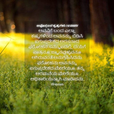 Picture 04 - ಅಪೊಸ್ತಲರ ಕೃತ್ಯಗಳು 7:10 KANIRV - ಅವನಿಗೆ ಬಂದ ಎಲ್ಲಾ - Bible Verse Picture