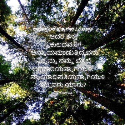 Picture 04 - ಅಪೊಸ್ತಲರ ಕೃತ್ಯಗಳು 7:27 KANIRV - “ಆದರೆ ತನ್ನ - Bible Verse Picture