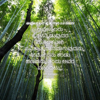Picture 04 - ಅಪೊಸ್ತಲರ ಕೃತ್ಯಗಳು 8:18 KANIRV - ಅಪೊಸ್ತಲರು - Bible Verse Picture