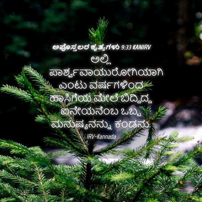 Picture 04 - ಅಪೊಸ್ತಲರ ಕೃತ್ಯಗಳು 9:33 KANIRV - ಅಲ್ಲಿ - Bible Verse Picture