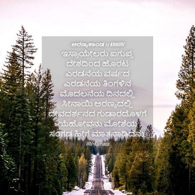 Picture 04 - ಅರಣ್ಯಕಾಂಡ 1:1 KANIRV - ಇಸ್ರಾಯೇಲರು ಐಗುಪ್ತ - Bible Verse Picture