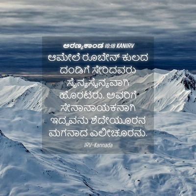 Picture 04 - ಅರಣ್ಯಕಾಂಡ 10:18 KANIRV - ಆಮೇಲೆ ರೂಬೇನ್ ಕುಲದ - Bible Verse Picture