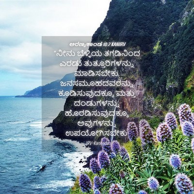 Picture 04 - ಅರಣ್ಯಕಾಂಡ 10:2 KANIRV - “ನೀನು ಬೆಳ್ಳಿಯ - Bible Verse Picture
