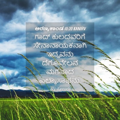 Picture 04 - ಅರಣ್ಯಕಾಂಡ 10:20 KANIRV - ಗಾದ್ ಕುಲದವರಿಗೆ - Bible Verse Picture