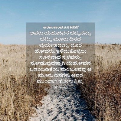 Picture 04 - ಅರಣ್ಯಕಾಂಡ 10:33 KANIRV - ಅವರು ಯೆಹೋವನ - Bible Verse Picture