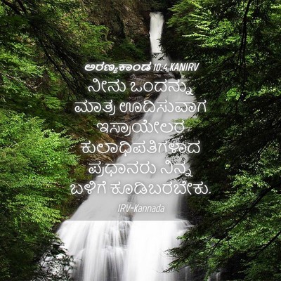 Picture 04 - ಅರಣ್ಯಕಾಂಡ 10:4 KANIRV - ನೀನು ಒಂದನ್ನು - Bible Verse Picture