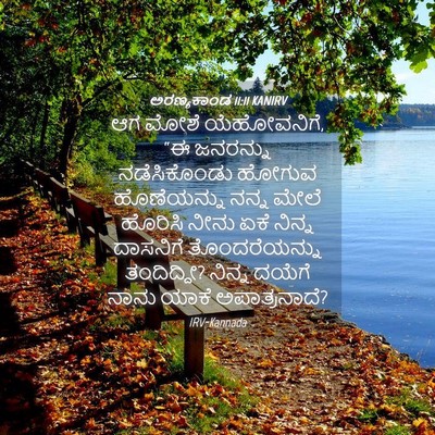Picture 04 - ಅರಣ್ಯಕಾಂಡ 11:11 KANIRV - ಆಗ ಮೋಶೆ ಯೆಹೋವನಿಗೆ, - Bible Verse Picture