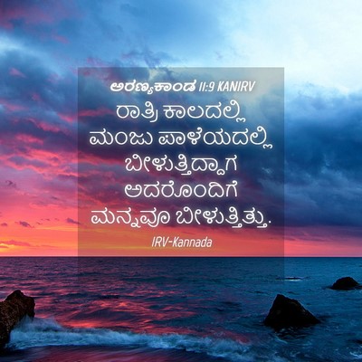 Picture 04 - ಅರಣ್ಯಕಾಂಡ 11:9 KANIRV - ರಾತ್ರಿ ಕಾಲದಲ್ಲಿ - Bible Verse Picture