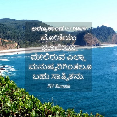 Picture 04 - ಅರಣ್ಯಕಾಂಡ 12:3 KANIRV - ಮೋಶೆಯು ಭೂಮಿಯ - Bible Verse Picture