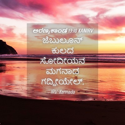 Picture 04 - ಅರಣ್ಯಕಾಂಡ 13:10 KANIRV - ಜೆಬುಲೂನ್ ಕುಲದ - Bible Verse Picture