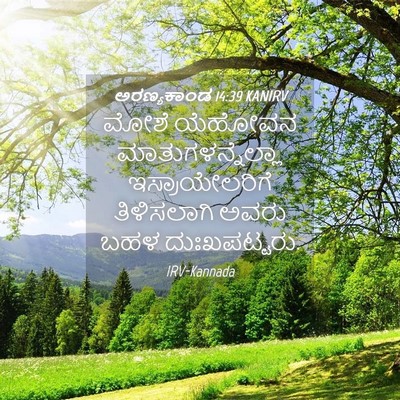 Picture 04 - ಅರಣ್ಯಕಾಂಡ 14:39 KANIRV - ಮೋಶೆ ಯೆಹೋವನ - Bible Verse Picture