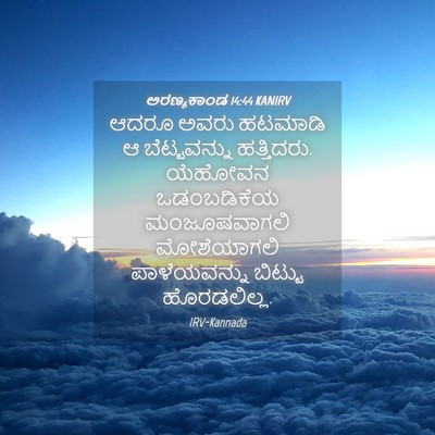Picture 04 - ಅರಣ್ಯಕಾಂಡ 14:44 KANIRV - ಆದರೂ ಅವರು ಹಟಮಾಡಿ ಆ - Bible Verse Picture