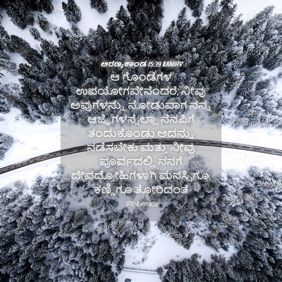 Picture 04 - ಅರಣ್ಯಕಾಂಡ 15:39 KANIRV - ಆ ಗೊಂಡೆಗಳ - Bible Verse Picture