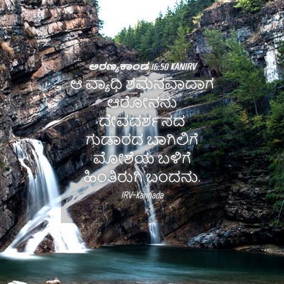 Picture 04 - ಅರಣ್ಯಕಾಂಡ 16:50 KANIRV - ಆ ವ್ಯಾಧಿ ಶಮನವಾದಾಗ - Bible Verse Picture