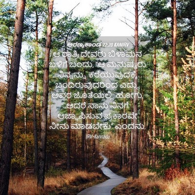 Picture 04 - ಅರಣ್ಯಕಾಂಡ 22:20 KANIRV - ಆ ರಾತ್ರಿ ದೇವರು - Bible Verse Picture