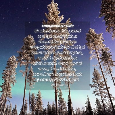 Picture 04 - ಅರಣ್ಯಕಾಂಡ 23:21 KANIRV - ಈ ಯಾಕೋಬನಲ್ಲಿ ಯಾವ - Bible Verse Picture