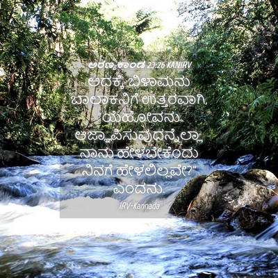Picture 04 - ಅರಣ್ಯಕಾಂಡ 23:26 KANIRV - ಅದಕ್ಕೆ ಬಿಳಾಮನು - Bible Verse Picture
