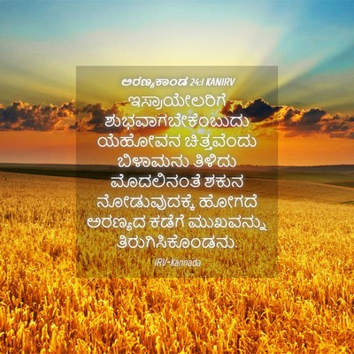 Picture 04 - ಅರಣ್ಯಕಾಂಡ 24:1 KANIRV - ಇಸ್ರಾಯೇಲರಿಗೆ - Bible Verse Picture