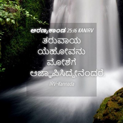 Picture 04 - ಅರಣ್ಯಕಾಂಡ 25:16 KANIRV - ತರುವಾಯ ಯೆಹೋವನು - Bible Verse Picture