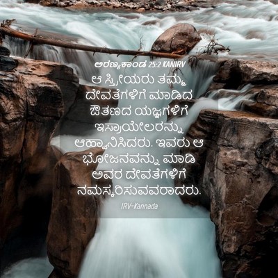 Picture 04 - ಅರಣ್ಯಕಾಂಡ 25:2 KANIRV - ಆ ಸ್ತ್ರೀಯರು ತಮ್ಮ - Bible Verse Picture