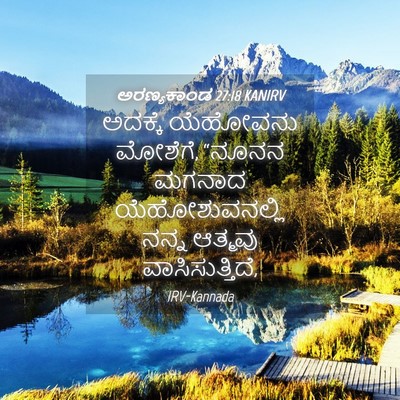 Picture 04 - ಅರಣ್ಯಕಾಂಡ 27:18 KANIRV - ಅದಕ್ಕೆ ಯೆಹೋವನು - Bible Verse Picture
