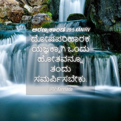 Picture 04 - ಅರಣ್ಯಕಾಂಡ 29:5 KANIRV - ದೋಷಪರಿಹಾರಕ - Bible Verse Picture