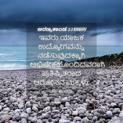Picture 04 - ಅರಣ್ಯಕಾಂಡ 3:3 KANIRV - ಇವರು ಯಾಜಕ - Bible Verse Picture