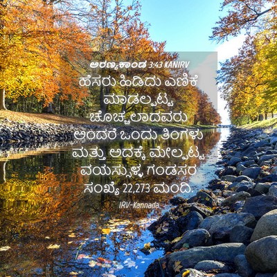 Picture 04 - ಅರಣ್ಯಕಾಂಡ 3:43 KANIRV - ಹೆಸರು ಹಿಡಿದು - Bible Verse Picture