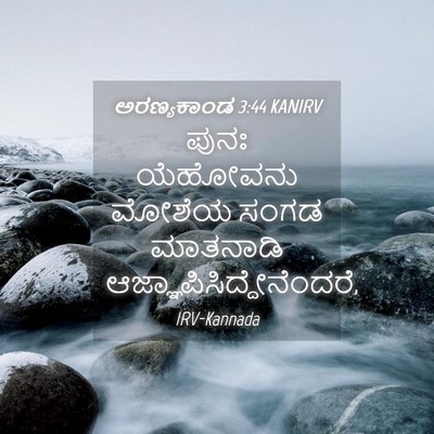 Picture 04 - ಅರಣ್ಯಕಾಂಡ 3:44 KANIRV - ಪುನಃ ಯೆಹೋವನು - Bible Verse Picture